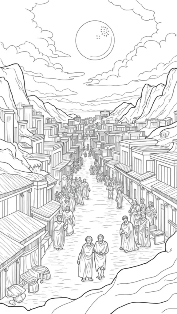 sodom and gomorrah coloring pages